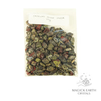 Natural Dragons Blood Jasper drilled crystal chips view b