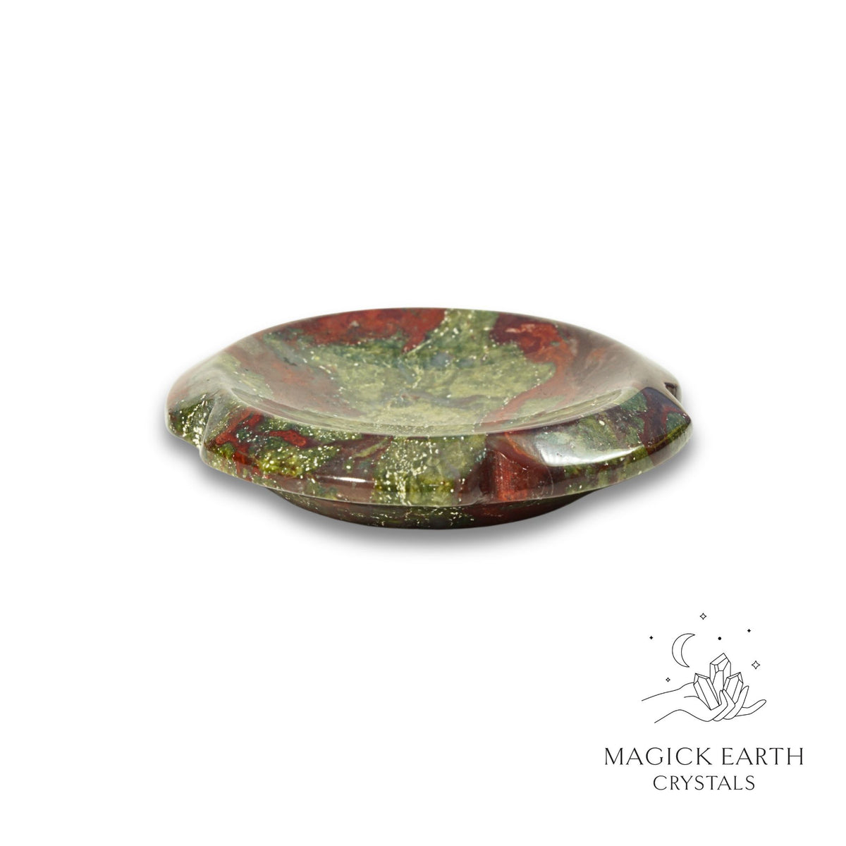 Natural Dragons Blood Jasper flower thumb stone view a