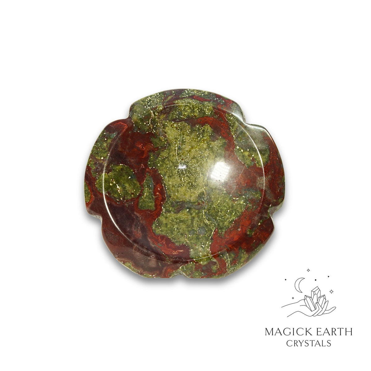 Natural Dragons Blood Jasper flower thumb stone view b