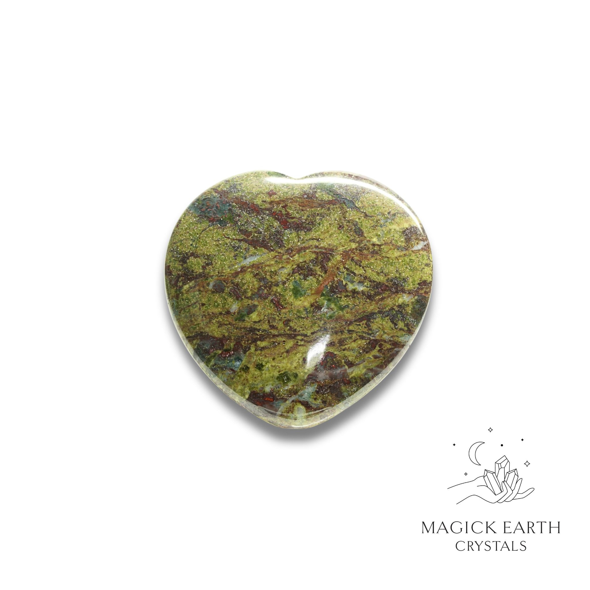 Natural Dragons Blood Jasper heart thumb stone view b