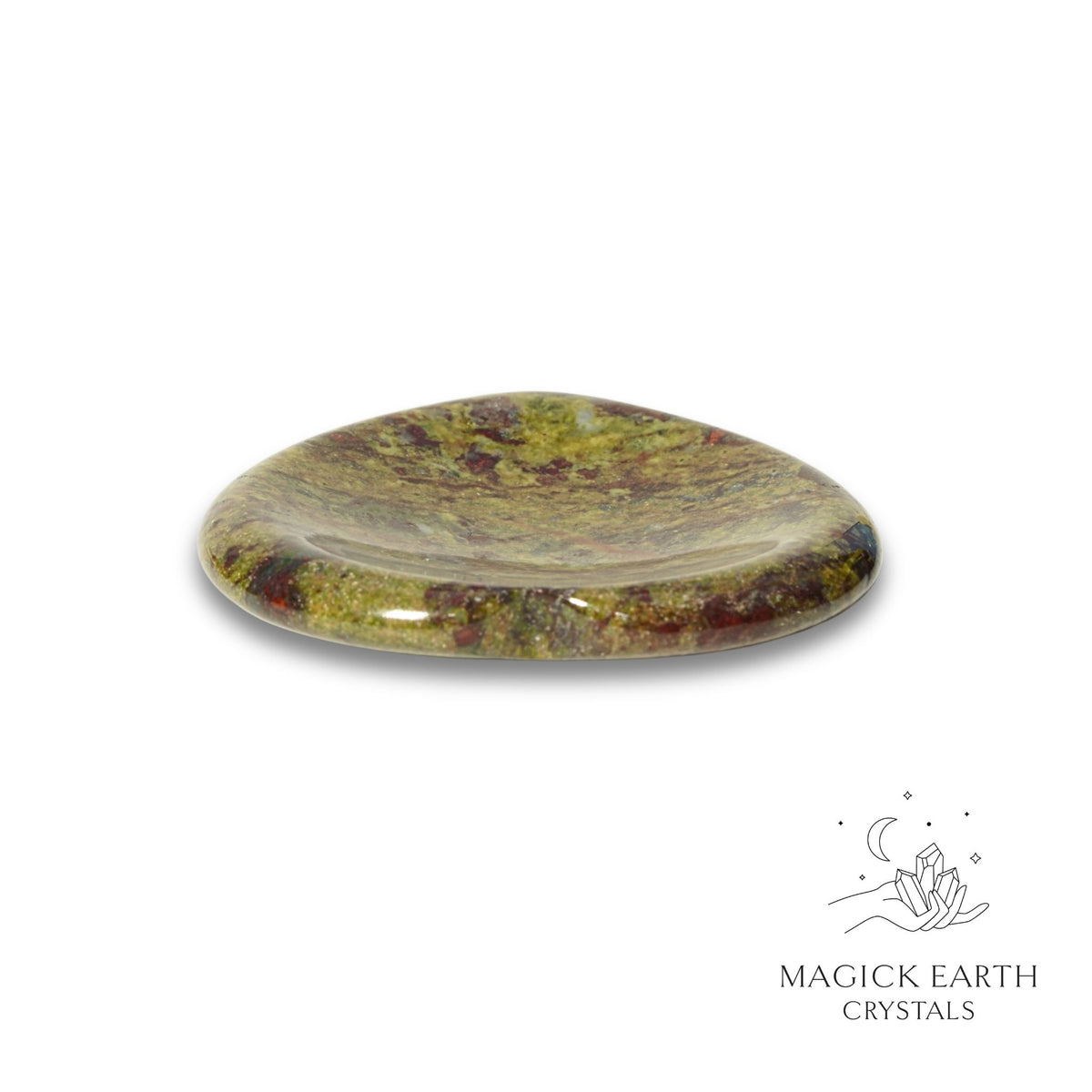 Natural Dragons Blood Jasper heart thumb stone view c