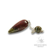 Dragons Blood Jasper Teardrop Pendulum for Gentle Strength