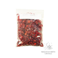 Natural Agate (dyed) drilled crystal chip 115g bag view b
