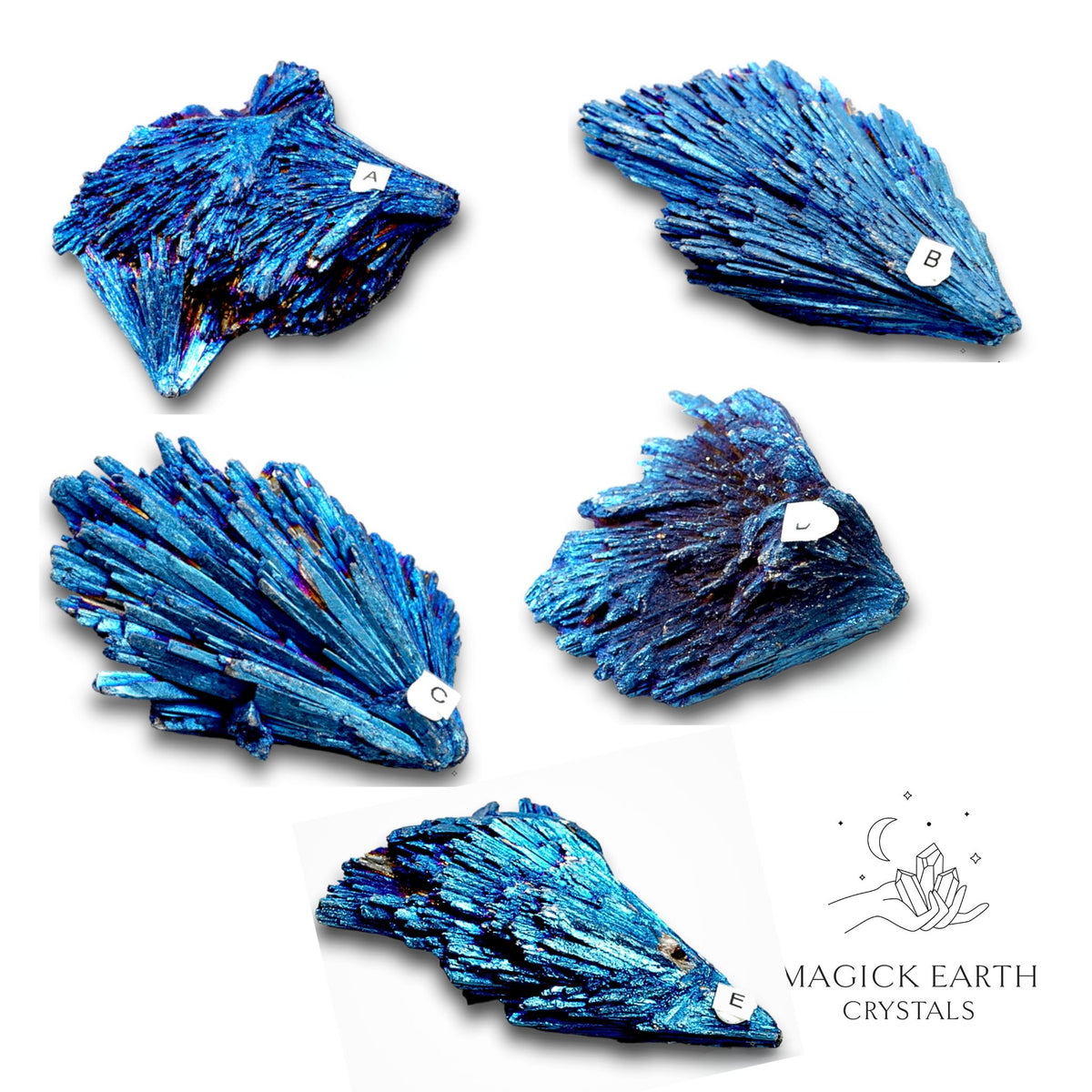 Electroplated Black Kyanite Fans with Blue Finish for No Nonsense Protection