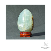 Natural Fluorite Crystal Egg View C