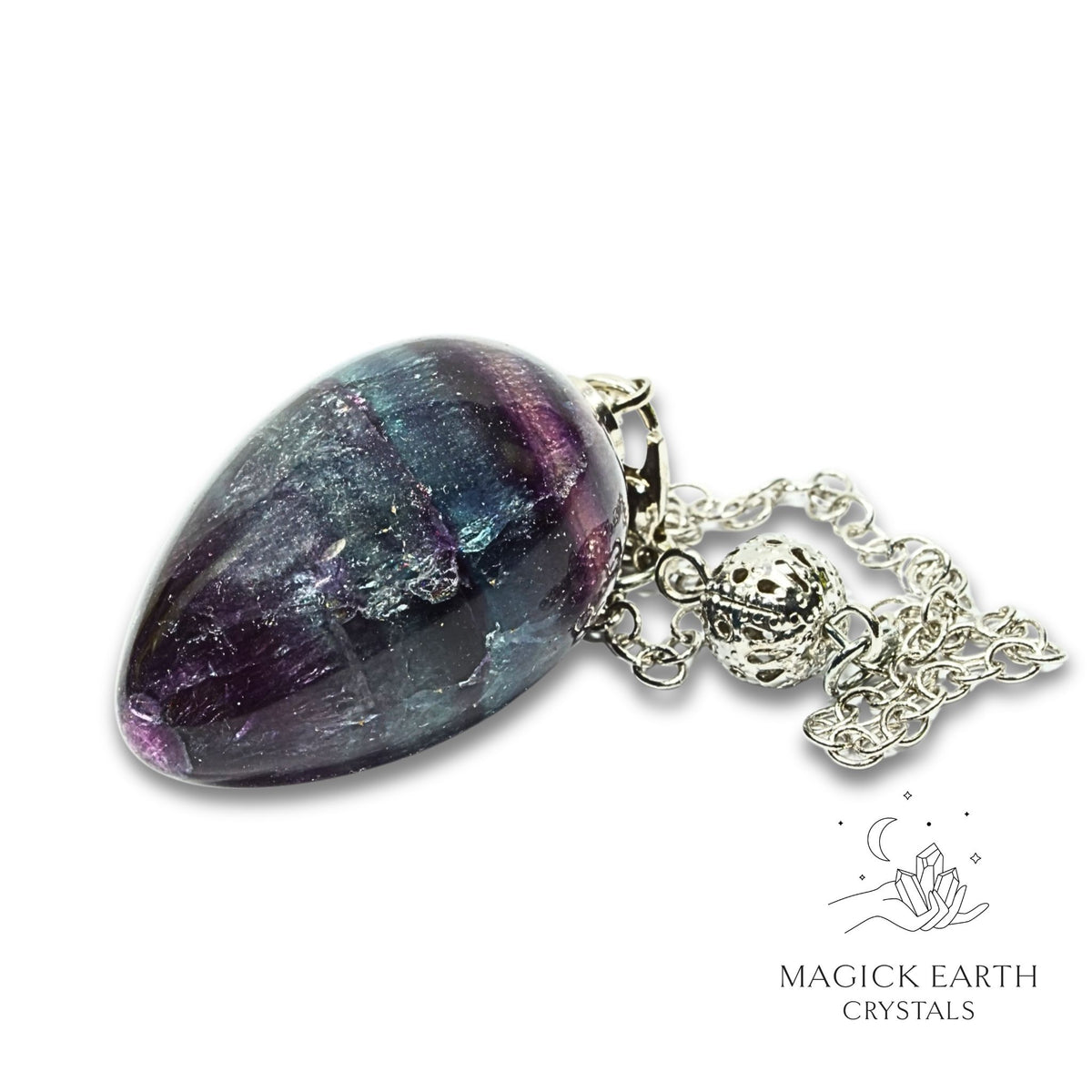 Fluorite Egg Pendulum For Laser Focus
