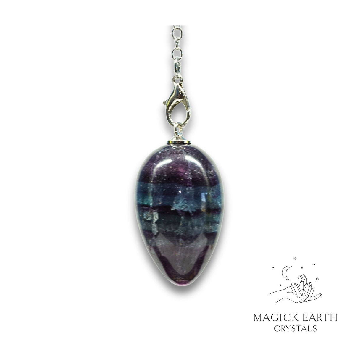 Fluorite Egg pendulum For Laser Focus