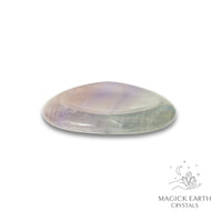 Natural Fluorite heart thumb stone view c