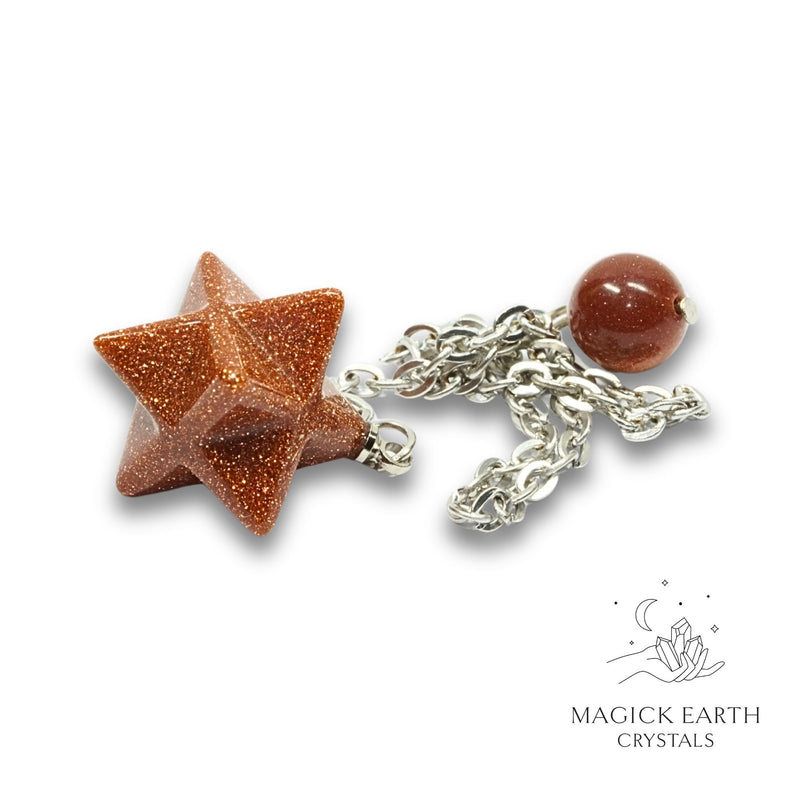 Goldstone Merkaba Pendulum For Radiant Determination