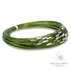 Green Steel Flex Wire Choker With Screw Clasp 45cm