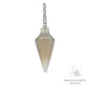 Grey Agate (Darker Shade) Spire Pendulum For Steady Strength