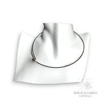 Gunmetal rigid choker necklace view b