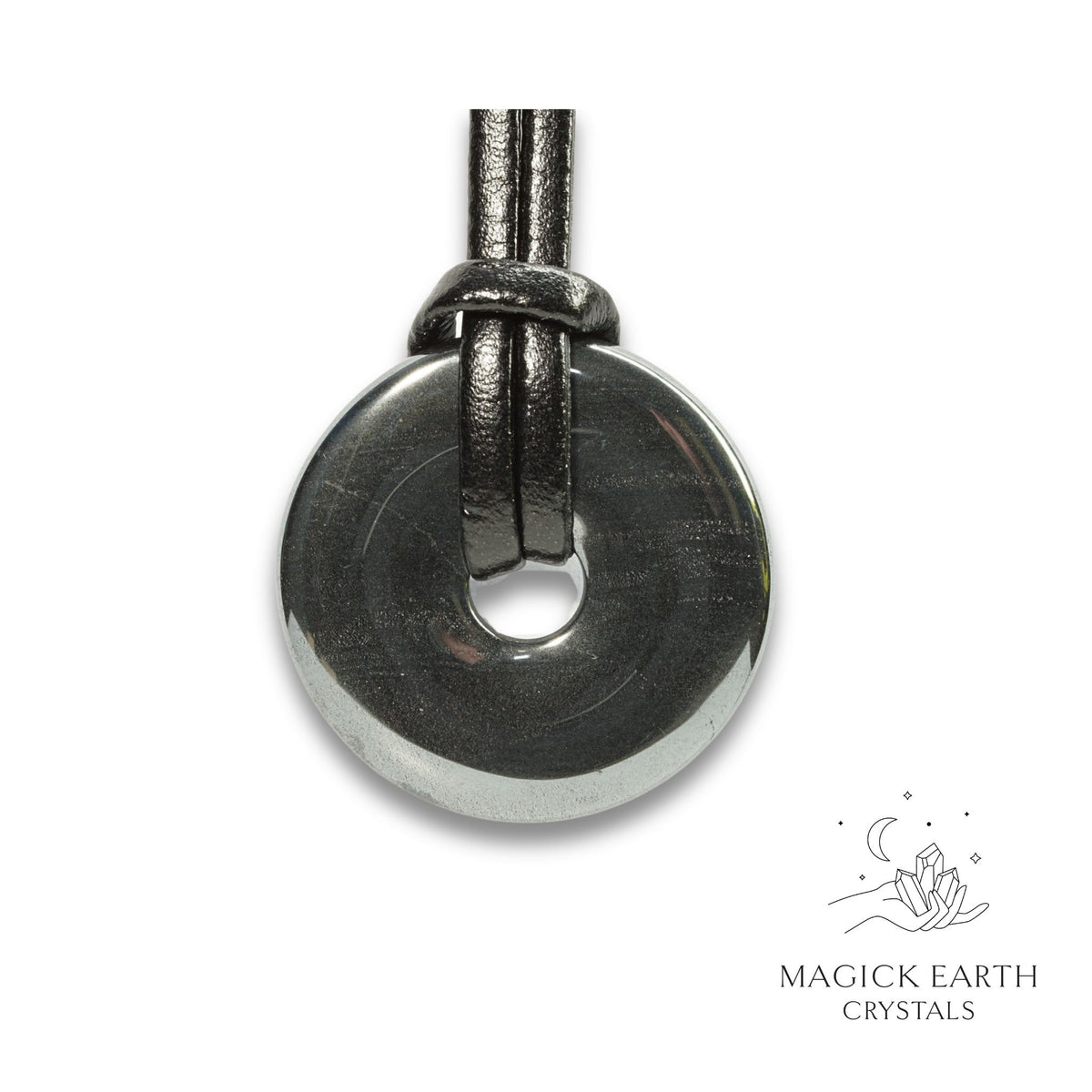 Natural Hematite crystal donut