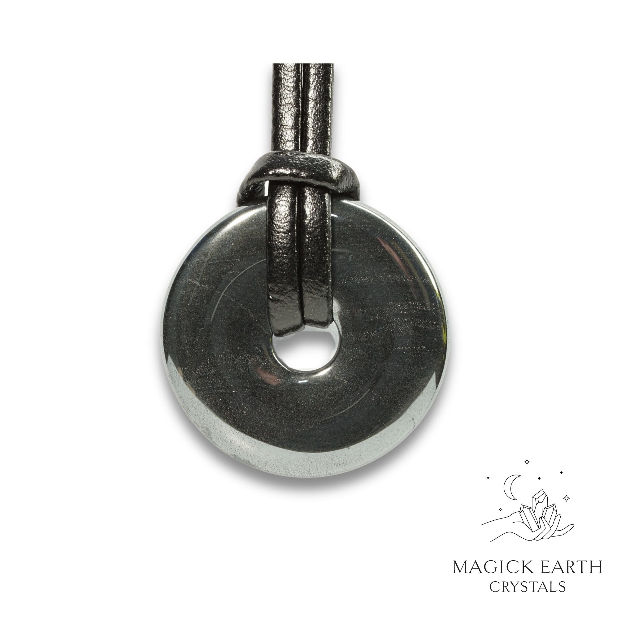 Natural Hematite crystal donut
