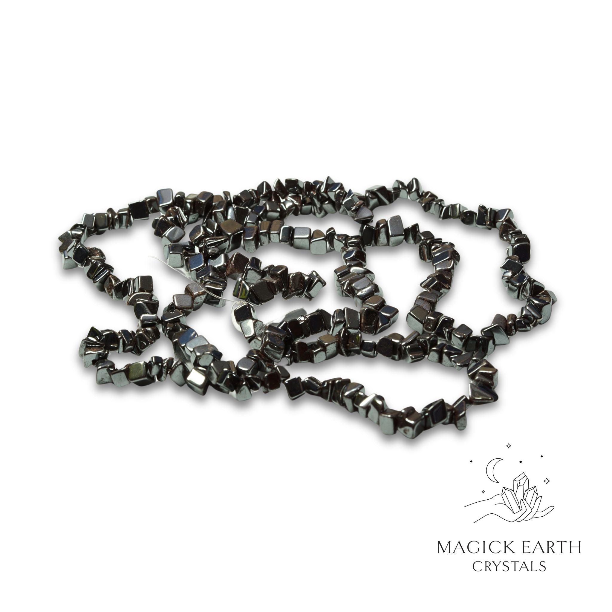 Natural Hematite drilled crystal chips