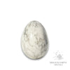 Howlite Crystal Egg for Calm Communication