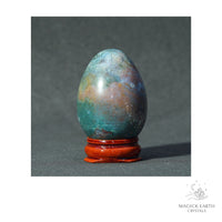 Natural Indian Agate Crystal Egg View A