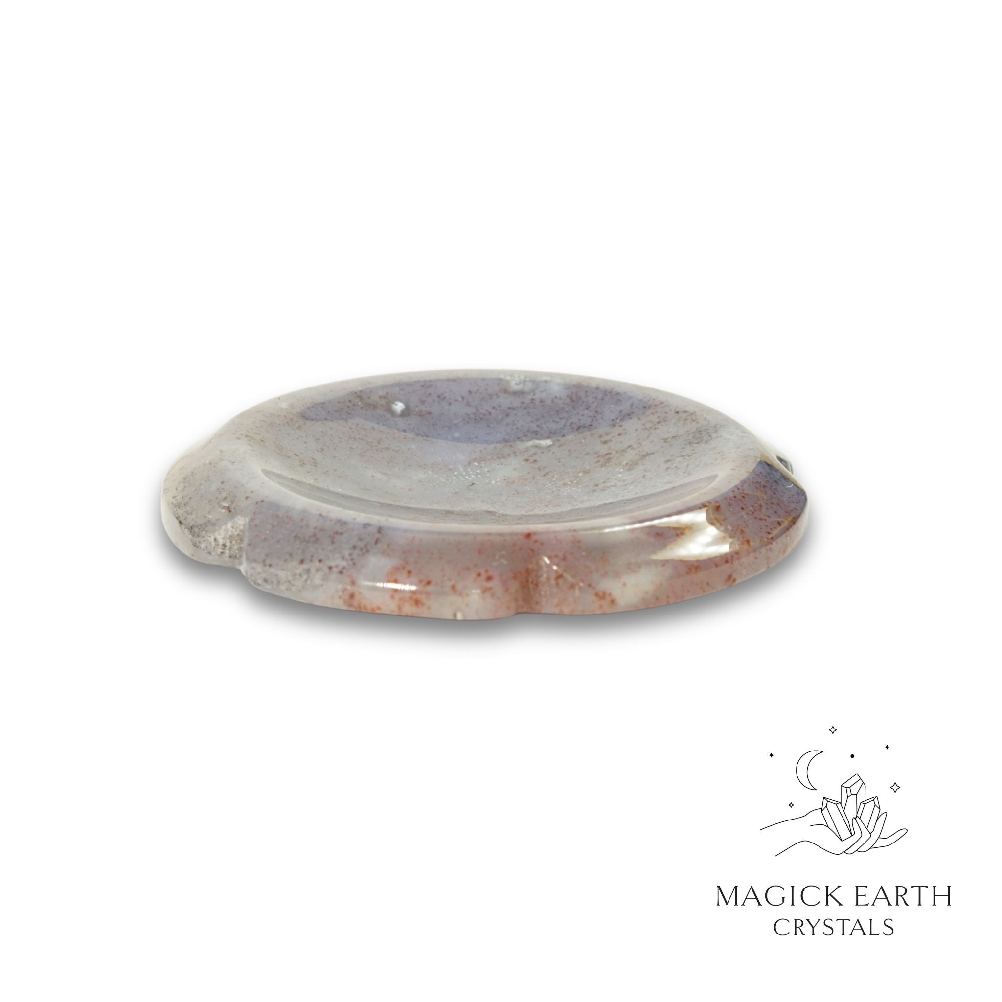 Natural Indian Agate flower thumb stone view a