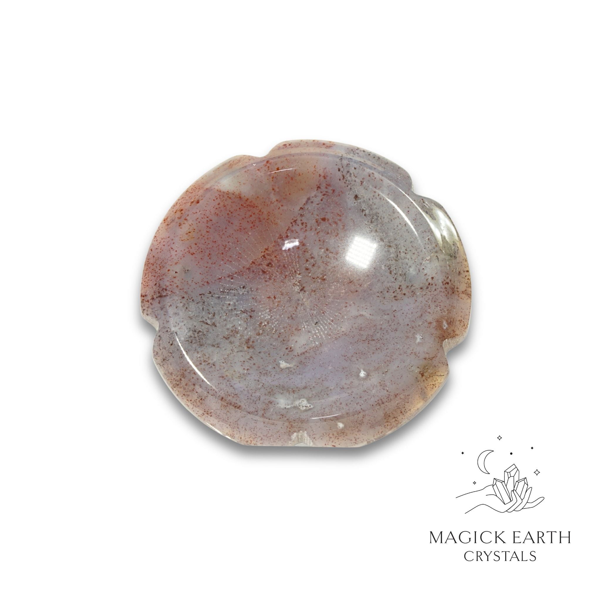 Natural Indian Agate flower thumb stone view b