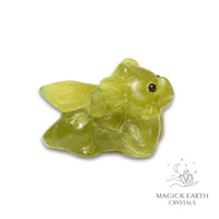 Natural Jade crystal dragon figurine view a