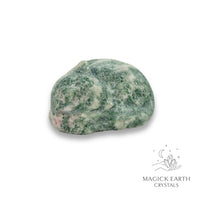 Natural Jade sleeping cat figurine view a