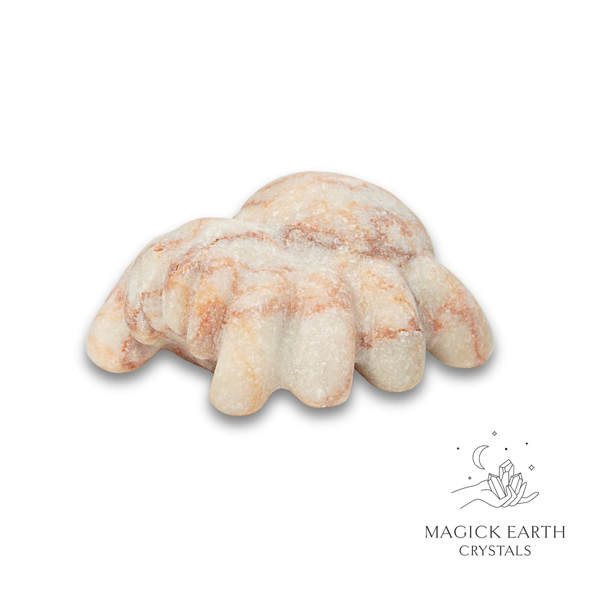 Natural Jasper crystal spider figurine view a