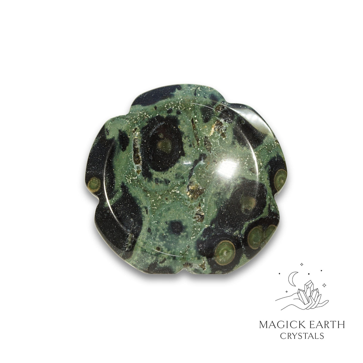 Natural Kambaba Jasper flower thumb stone view b