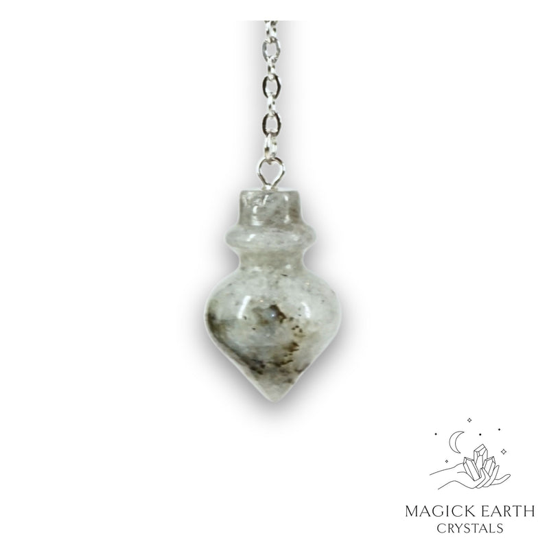 Labradorite Flask pendulum for Magickal Protection