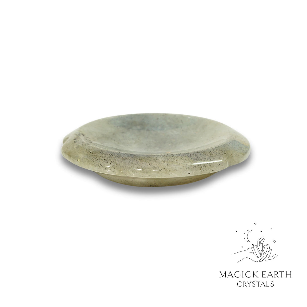 Natural Labradorite flower thumb stone view a