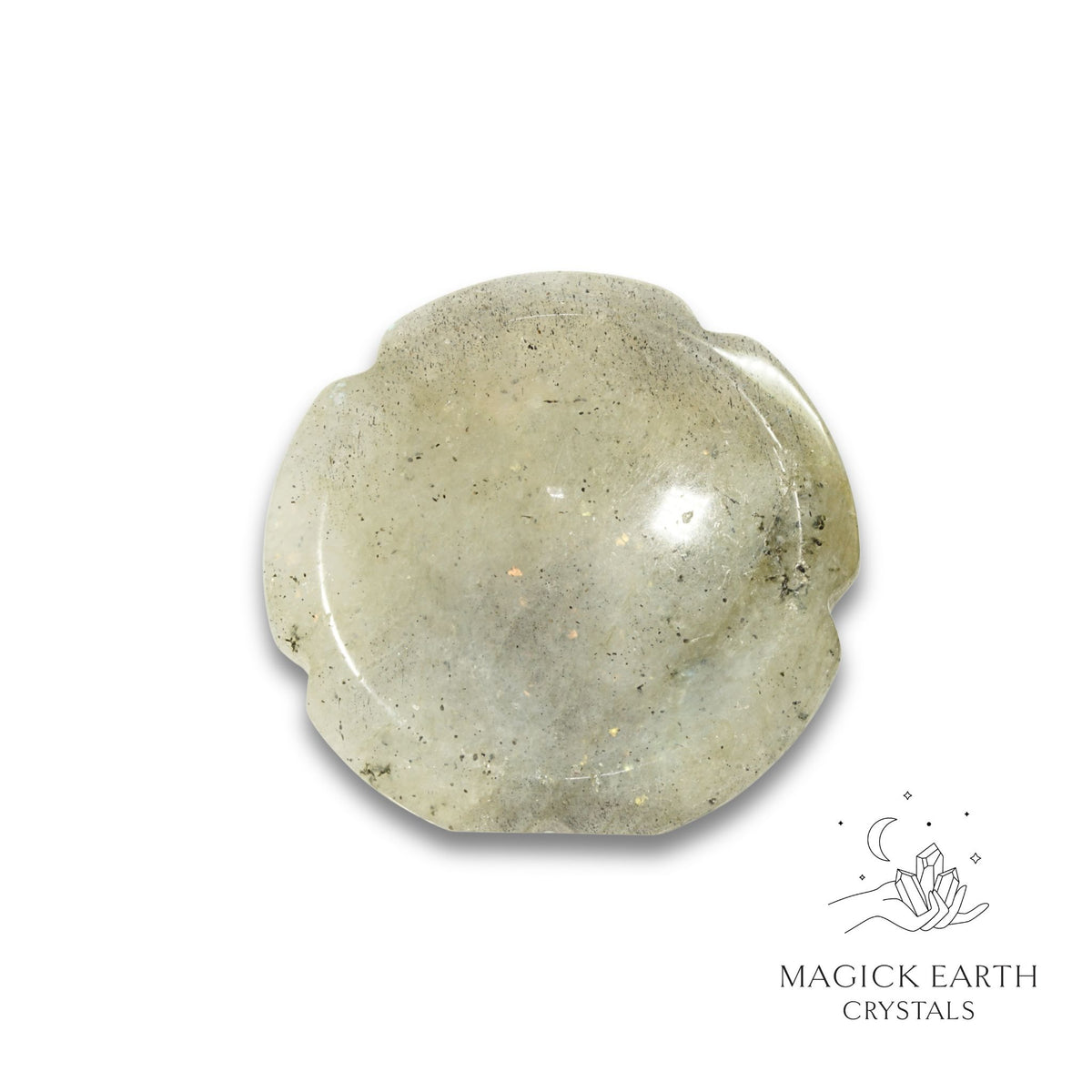 Natural Labradorite flower thumb stone view b