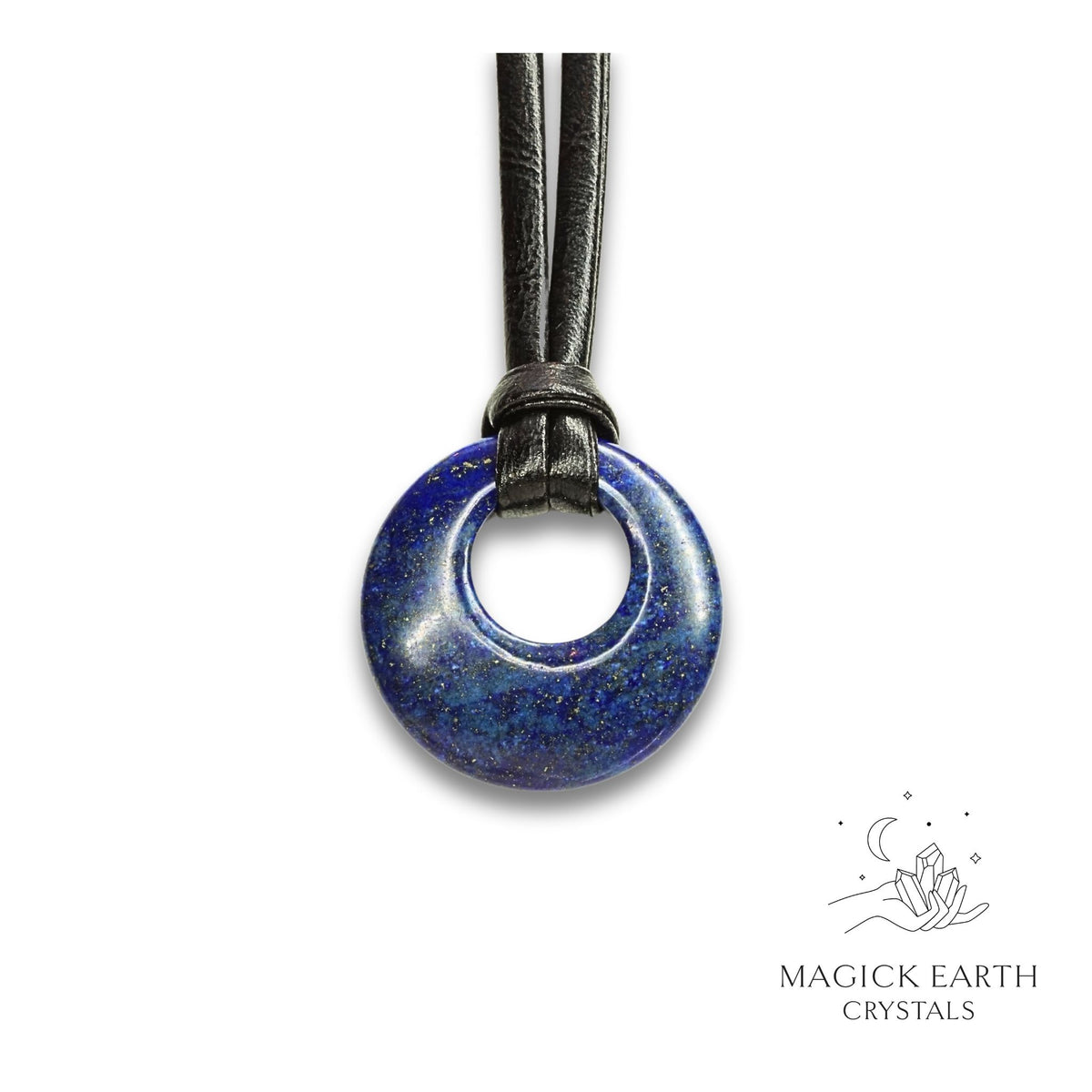 Lapis Donut Pendant For Inner Vision

