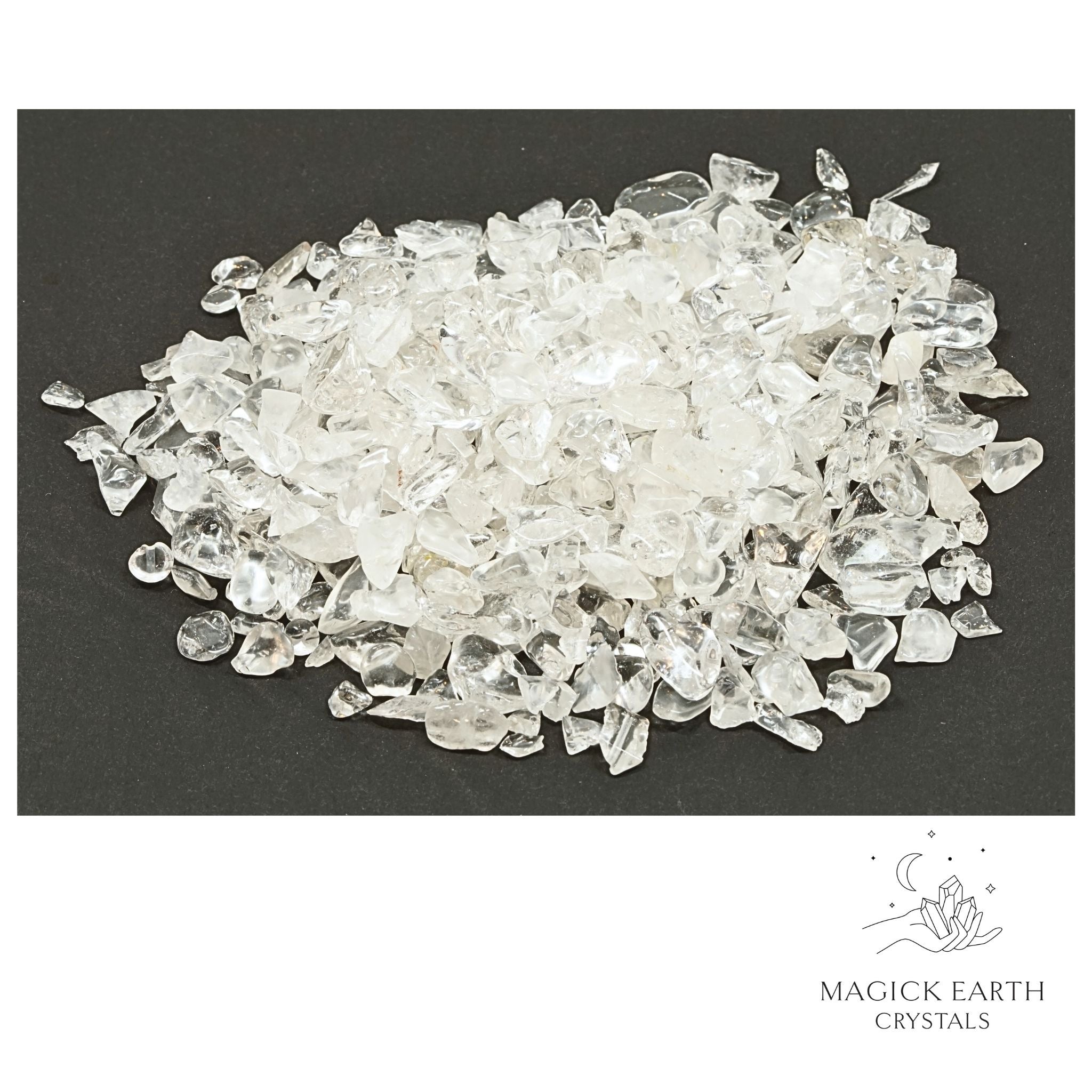 Natural large Clear Quartz Crystal Chips, 100g loose pile.  