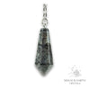 Larvikite Bullet Pendulum Vertical View for Sharp Discernment