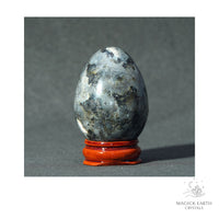 Natural Larvikite Crystal Egg View A
