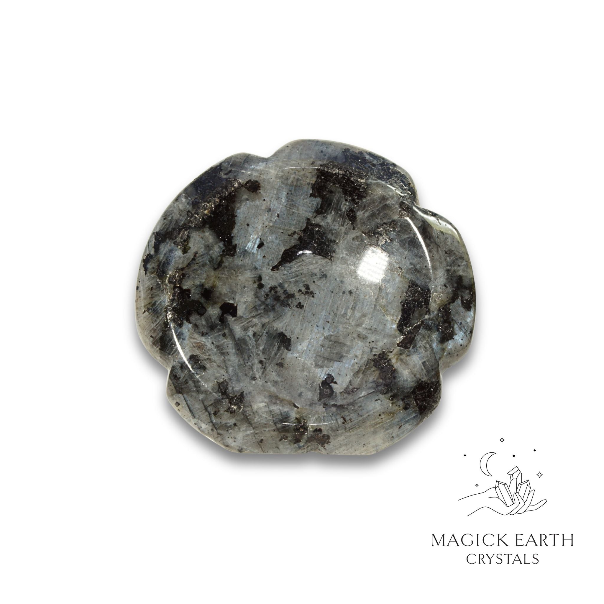 Natural Larvikite flower thumb stone view b