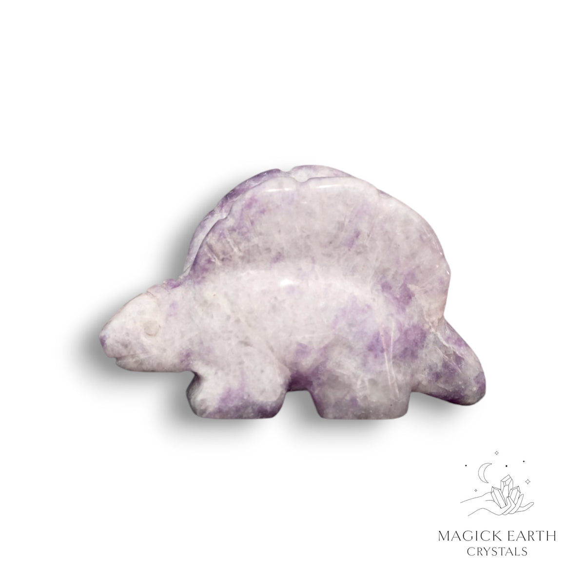 Lepidolite Dinosaur Stegosaurus For Emotional Reset