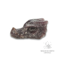 Natural Lepidolite crystal dragon skull view e