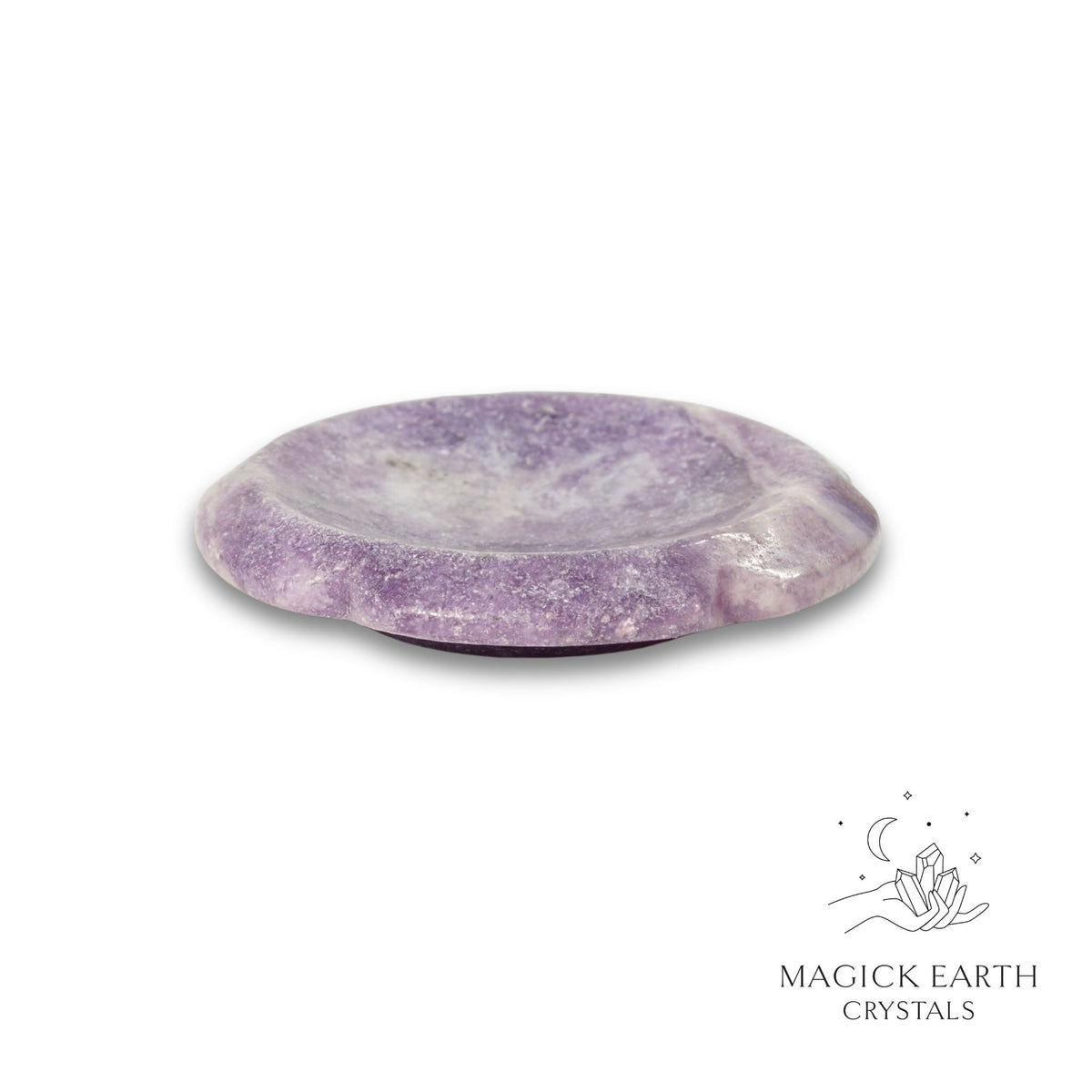 Natural Lepidolite flower thumb stone view a