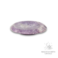 Natural Lepidolite flower thumb stone view a