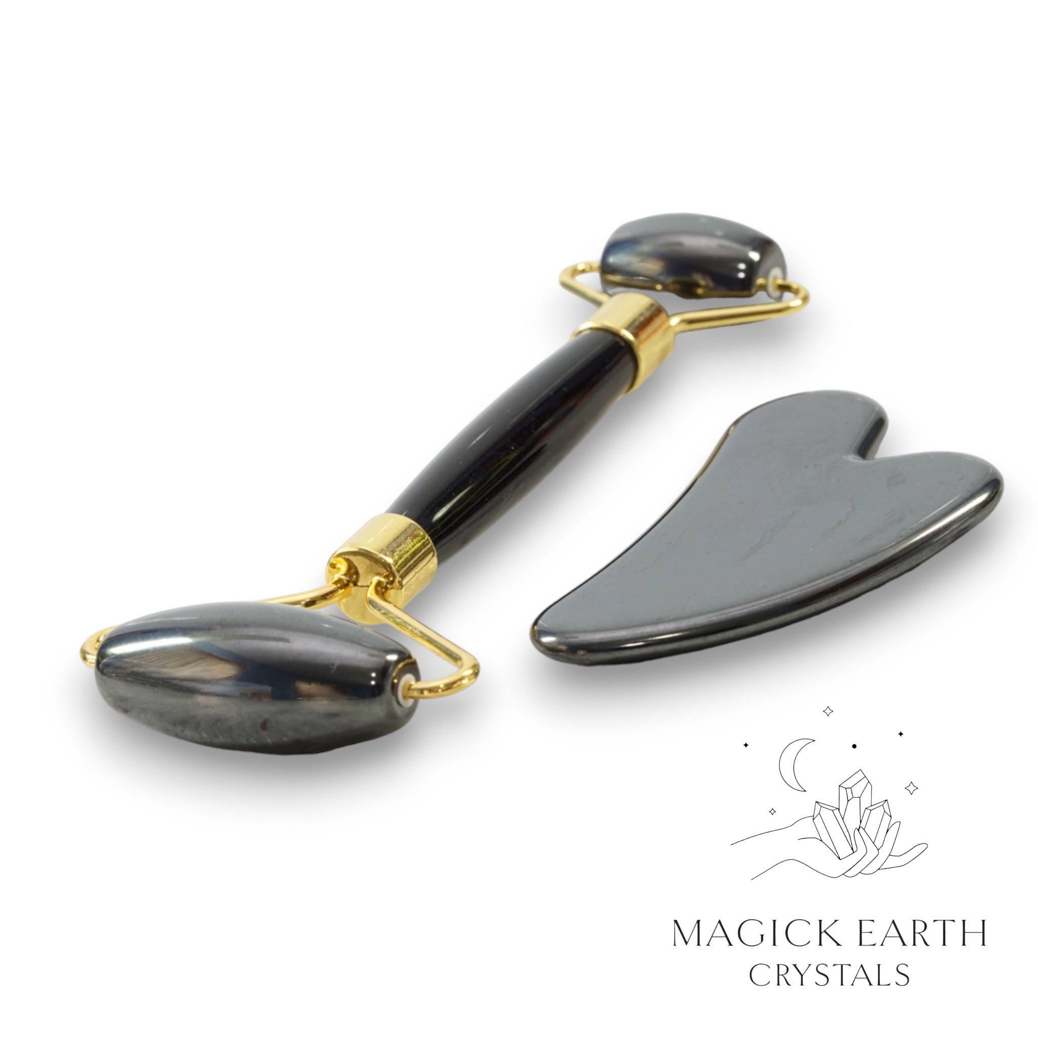 Magnetic Hematite Massage Set  For Confident Tenacity