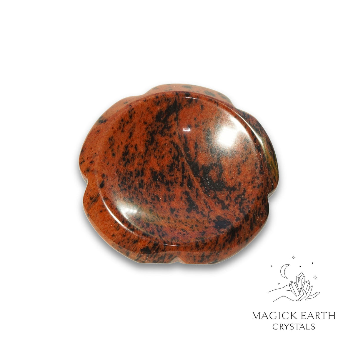 Natural Mahogany Obsidian flower thumb stone view b