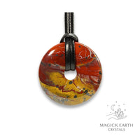  Natural Mookaite Jasper crystal donut view d