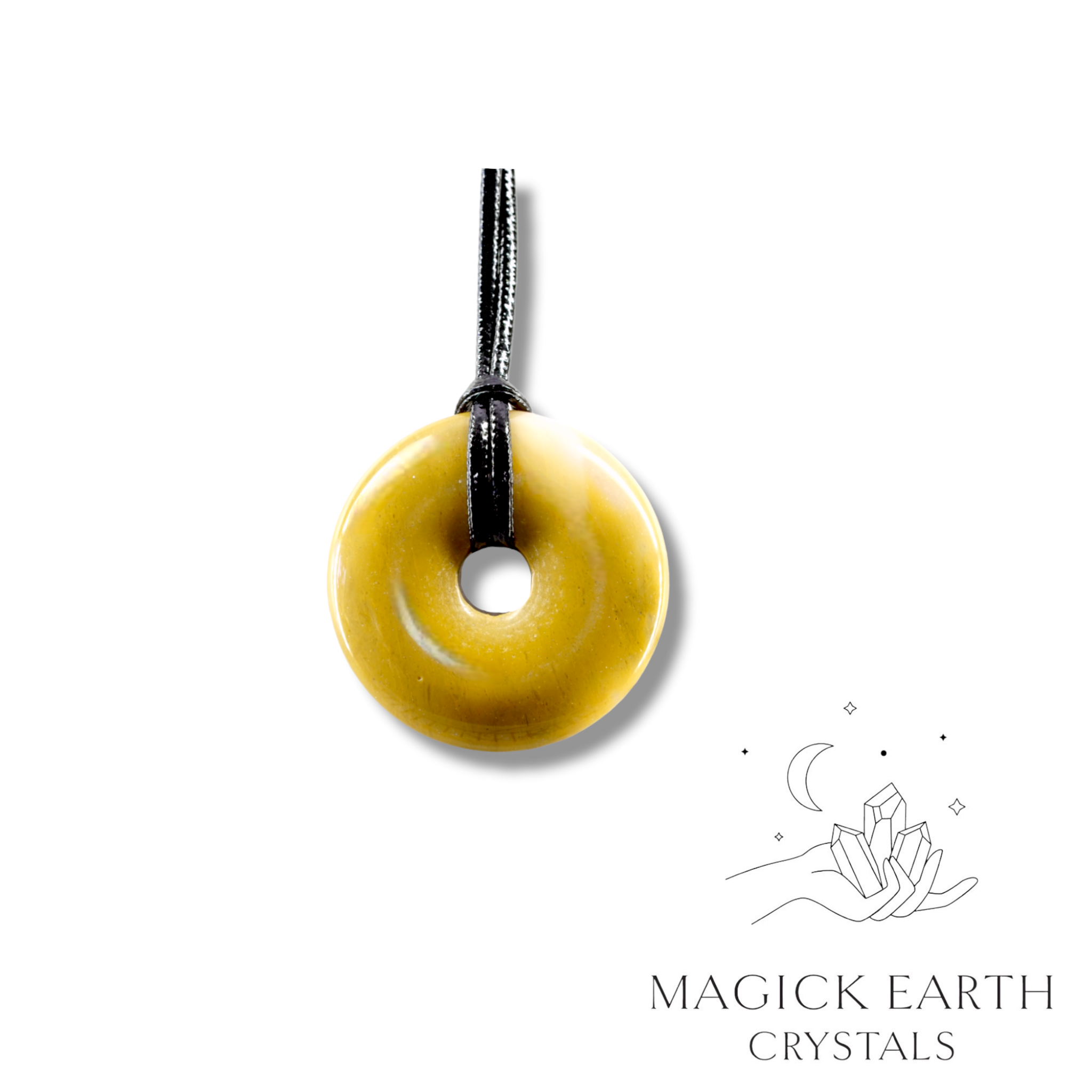  Natural Mookaite Jasper crystal donut view f
