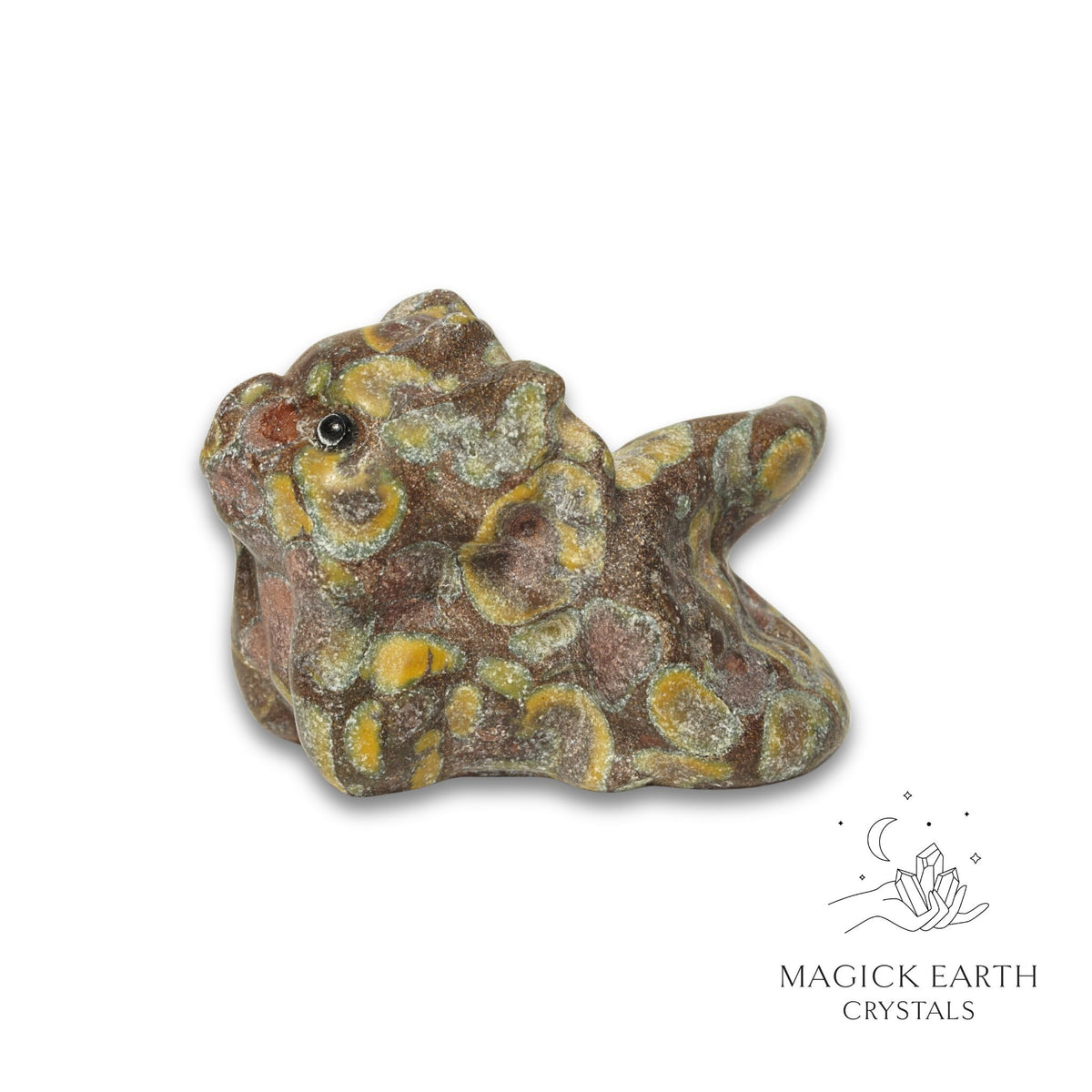 Natural Mookaite Jasper crystal dragon figurine view b