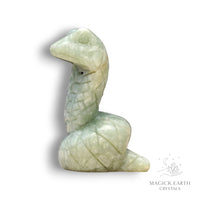 Natural New Jade crystal snake figurine view b