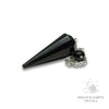 Obsidian 12 Facet Pendulum With Platinum Finish For Tough Love Protection