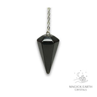 Obsidian Large Cone Pendulum For Tough Love Protection