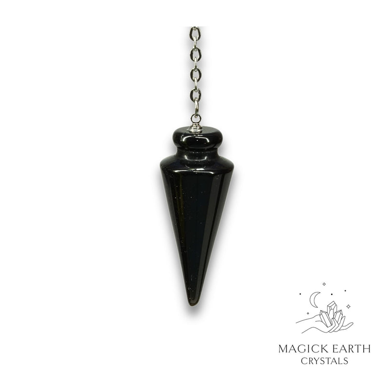 Obsidian Spike Pendulum For Tough Love Protection