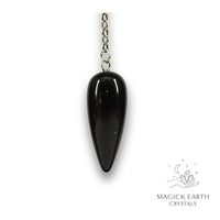 Obsidian Teardrop Pendulum for Tough Love Protection