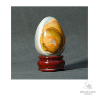 Natural Ocean Jasper Crystal Egg 62mm  View A